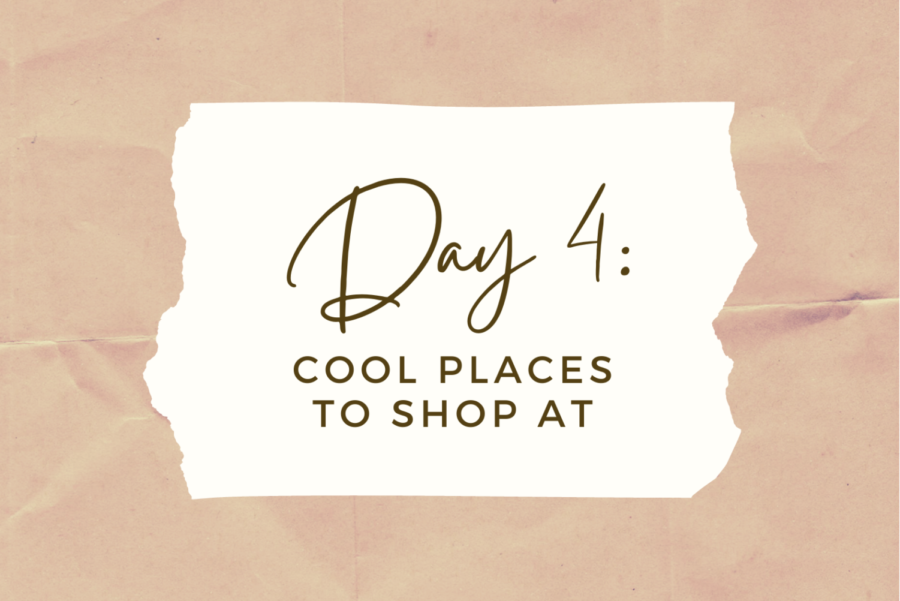 DAY 4: Cool Places to Shop At